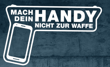 "Mach dein Handy nicht zur Waffe" Logo