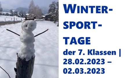 Wintersporttage der 7. Klassen | 28.02. – 02.03.2023 Beitragsbild