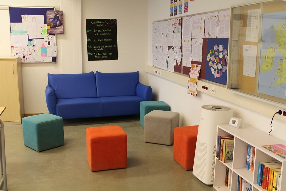 Leseecke an der Joseph-von-Fraunhofer-Schule